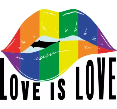 T-shirt met naam kleurrijke liefde verklaring - TenStickers