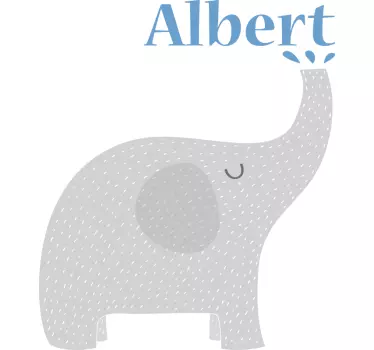 Baby t-shirt baby olifant met naam - TenStickers