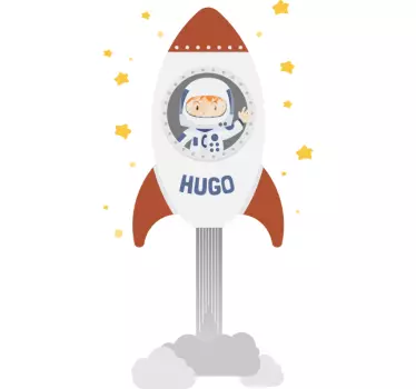 Kinderen t-shirt rocket avontuur thema - TenStickers