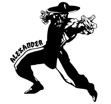 T-shirts moeders en dochters krachtige cowboyfiguur - TenStickers