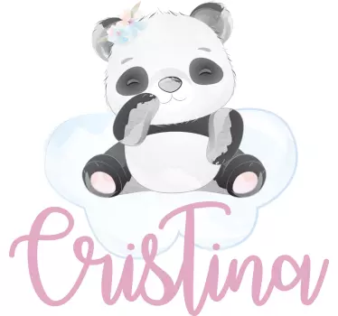 Kinderen t-shirt schattig panda ontwerp - TenStickers