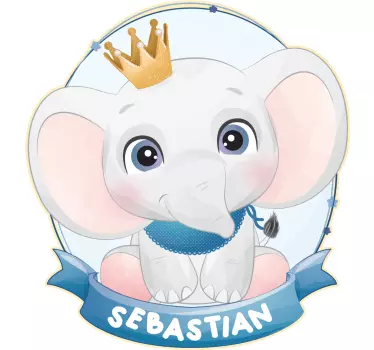 Baby t-shirt schattig olifantenontwerp - TenStickers