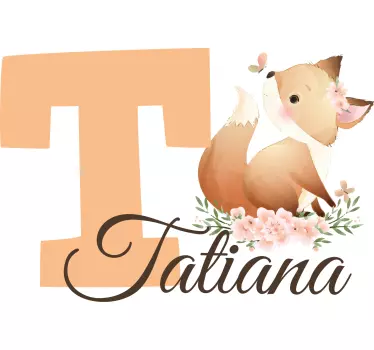 Kinderen t-shirt gepersonaliseerd dieren thema - TenStickers