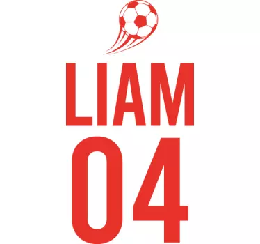 Kinderen t-shirt liam voetbal sport - TenStickers