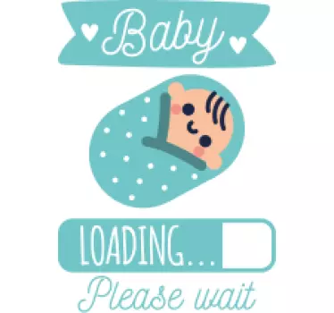 Baby t-shirt laadvoortgang van de baby - TenStickers