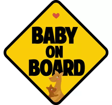 Ontwerp aan boord baby t-shirt - TenStickers