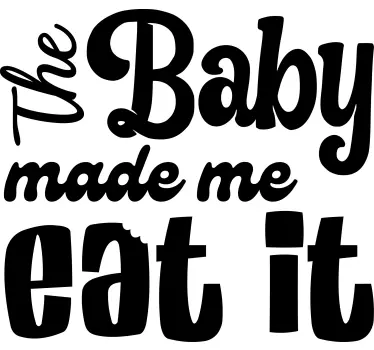 Baby t-shirt grappige statement kleding - TenStickers