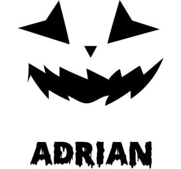 Aangepast pompoenontwerp T-shirt Halloween - TenStickers