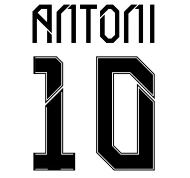 T-shirt antoni nummerstijl - TenStickers
