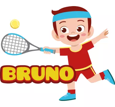 Kinderen t-shirt speelse tennis kampioen - TenStickers
