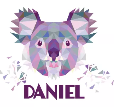 Baby t-shirt koala gezicht kunst - TenStickers