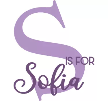 Kinderen t-shirt s is voor sofia - TenStickers