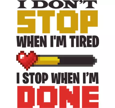 Baby t-shirt motivational kids quote - TenStickers