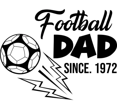 Voetbal vader T-shirt - TenStickers