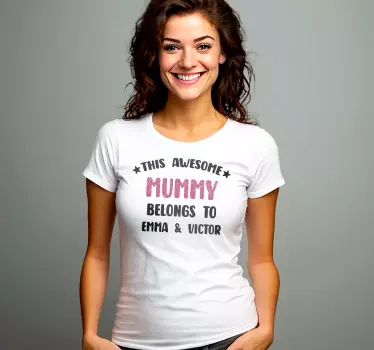 Awesome mummy moederdag t-shirt - TenStickers