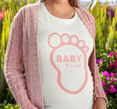Baby t-shirt baby voetafdruk viering - TenStickers
