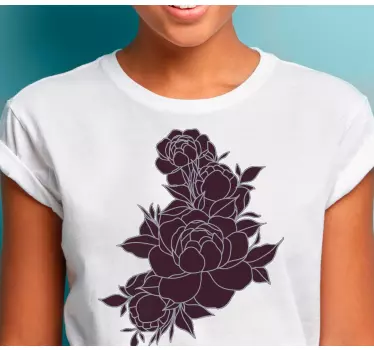 Baby t-shirt bloem geïnspireerd thema - TenStickers