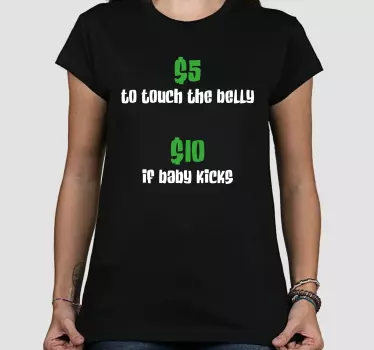Baby t-shirt buik aanraak fee - TenStickers