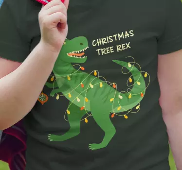 Baby t-shirt feestelijke dino vreugde - TenStickers