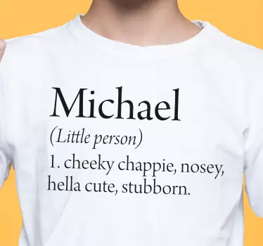 Baby t-shirt gepersonaliseerd klein persoon - TenStickers
