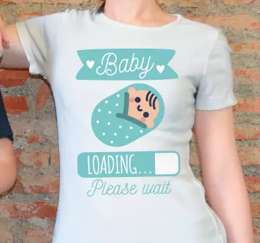 Baby t-shirt laadvoortgang van de baby - TenStickers