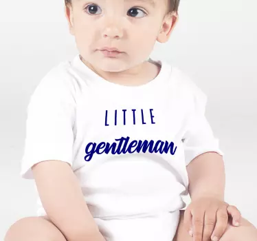 Baby t-shirt little gentleman outfit - TenStickers