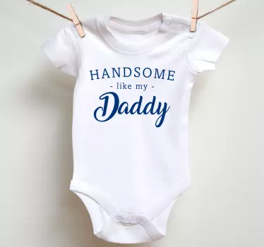 Baby t-shirt mooi zoals papa - TenStickers