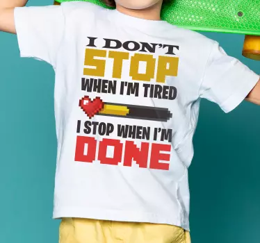Baby t-shirt motivational kids quote - TenStickers