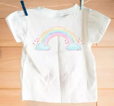 Baby t-shirt regenboogwolk trend - TenStickers