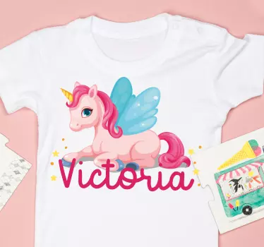 Baby t-shirt schattig eenhoorn karakter - TenStickers