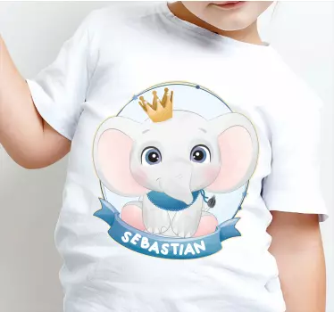 Baby t-shirt schattig olifantenontwerp - TenStickers