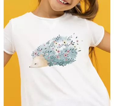 Baby t-shirt schattige egeltje illustratie - TenStickers