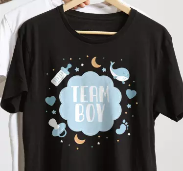 Baby t-shirt team jongens plezier - TenStickers