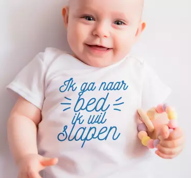 T-shirt baby Bumba naar bed - TenStickers