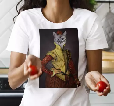 Gepersonaliseerde kat T-shirt - TenStickers