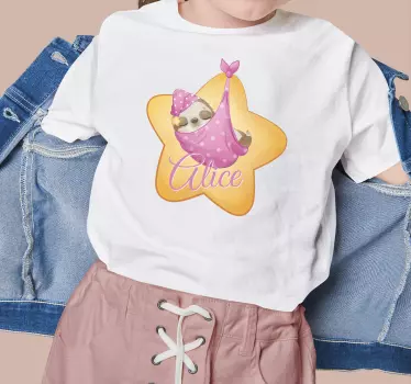 Kinderen t-shirt ontspannen luiaard ontwerp - TenStickers