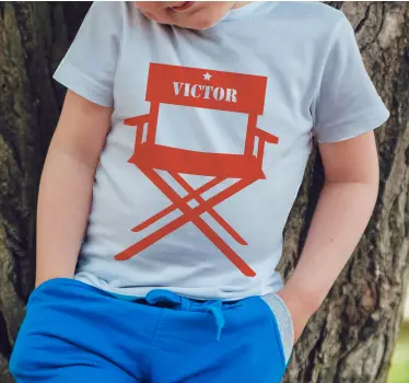 Kinderen t-shirt regisseursstoel - TenStickers