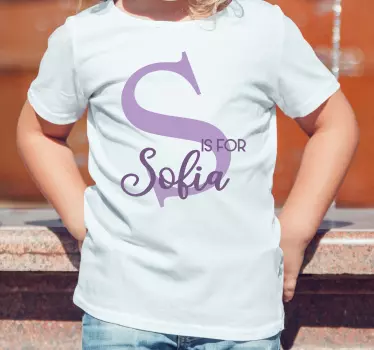 Kinderen t-shirt s is voor sofia - TenStickers