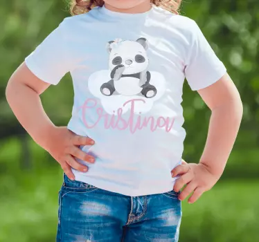 Kinderen t-shirt schattig panda ontwerp - TenStickers