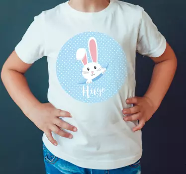 Kinderen t-shirt schattige konijn afbeelding - TenStickers