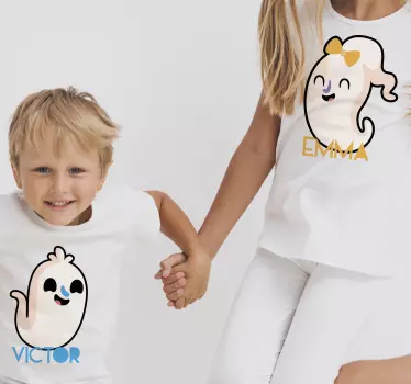 Kinderen t-shirt schattige spookoutfit - TenStickers