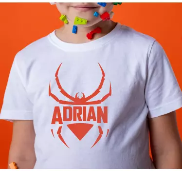 Kinderen t-shirt spinnen geïnspireerde naam tee - TenStickers
