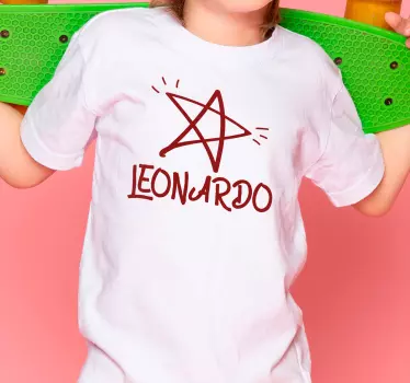 Kinderen t-shirt sterrennaam inspiratie - TenStickers