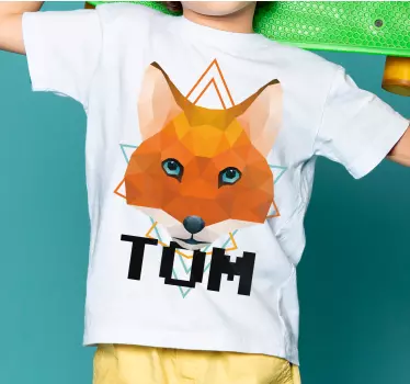 Kinderen t-shirt vos karakter illustratie - TenStickers