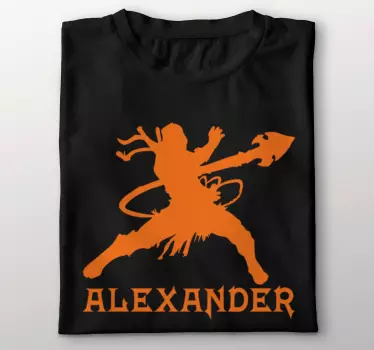 T-shirt strijder met naam - TenStickers