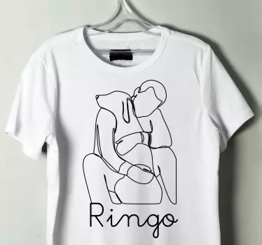 Band met hond met naam t-shirt - TenStickers