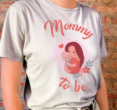 T-shirt baby Leuke mama to be - TenStickers
