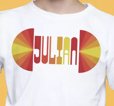 T-shirt kleurrijke naamweergave - TenStickers