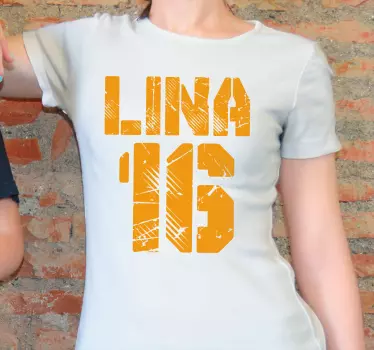 T-shirt met naam bold custom name shirt - TenStickers