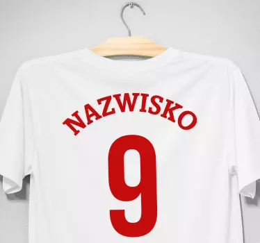 T-shirt met naam en aangepast atletennummer - TenStickers